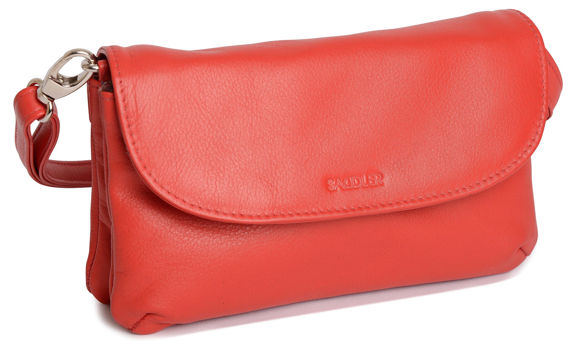 Audrey Compact Leather Crossbody Bag and Clutch