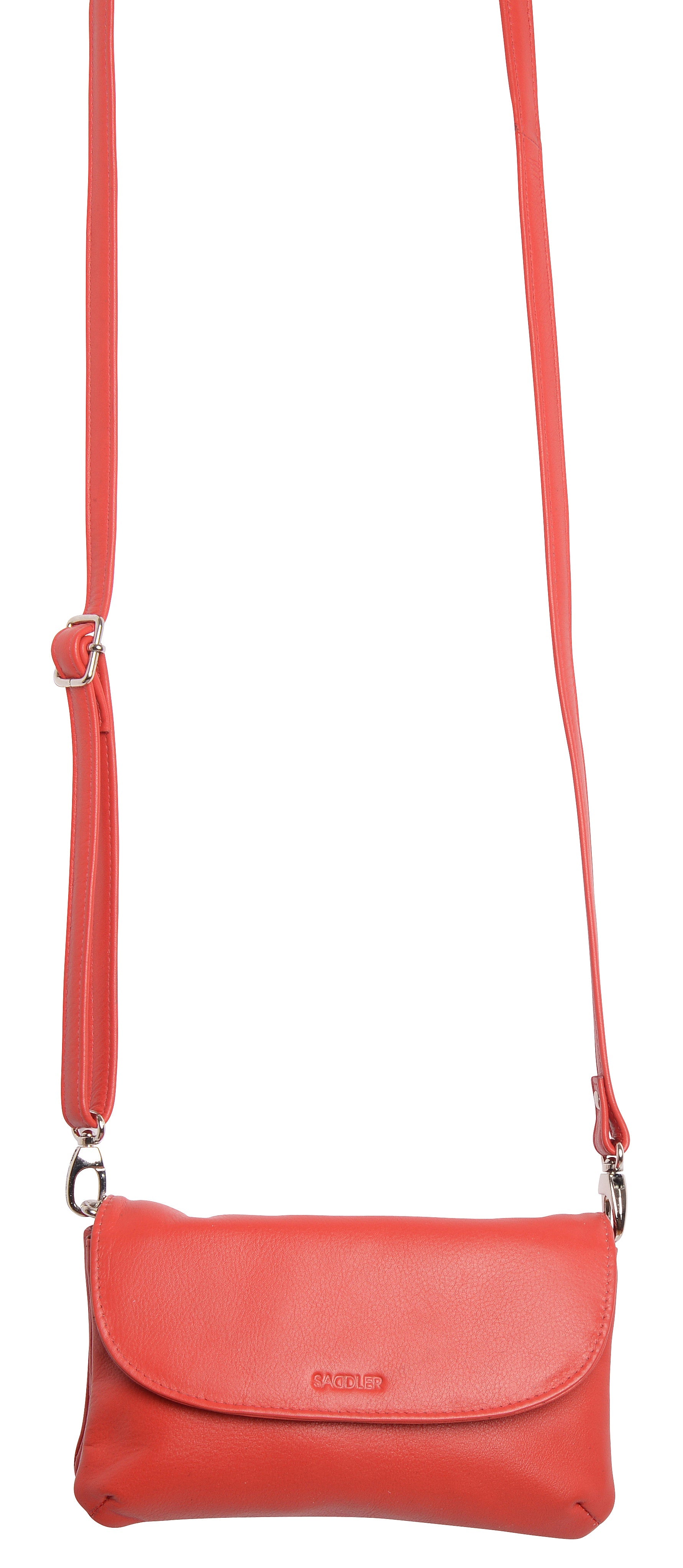 Audrey Compact Leather Crossbody Bag and Clutch