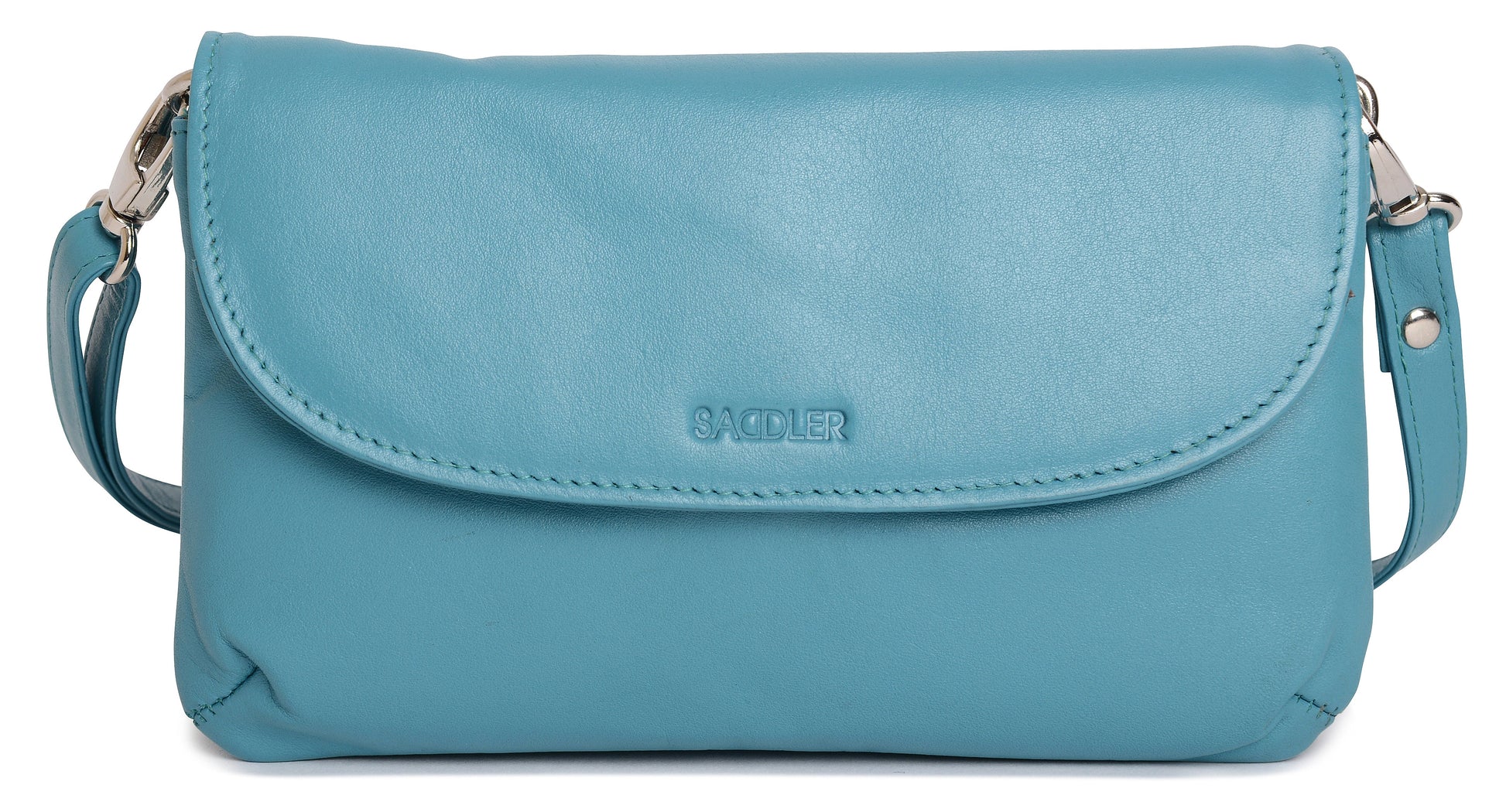 Audrey Compact Leather Crossbody Bag and Clutch