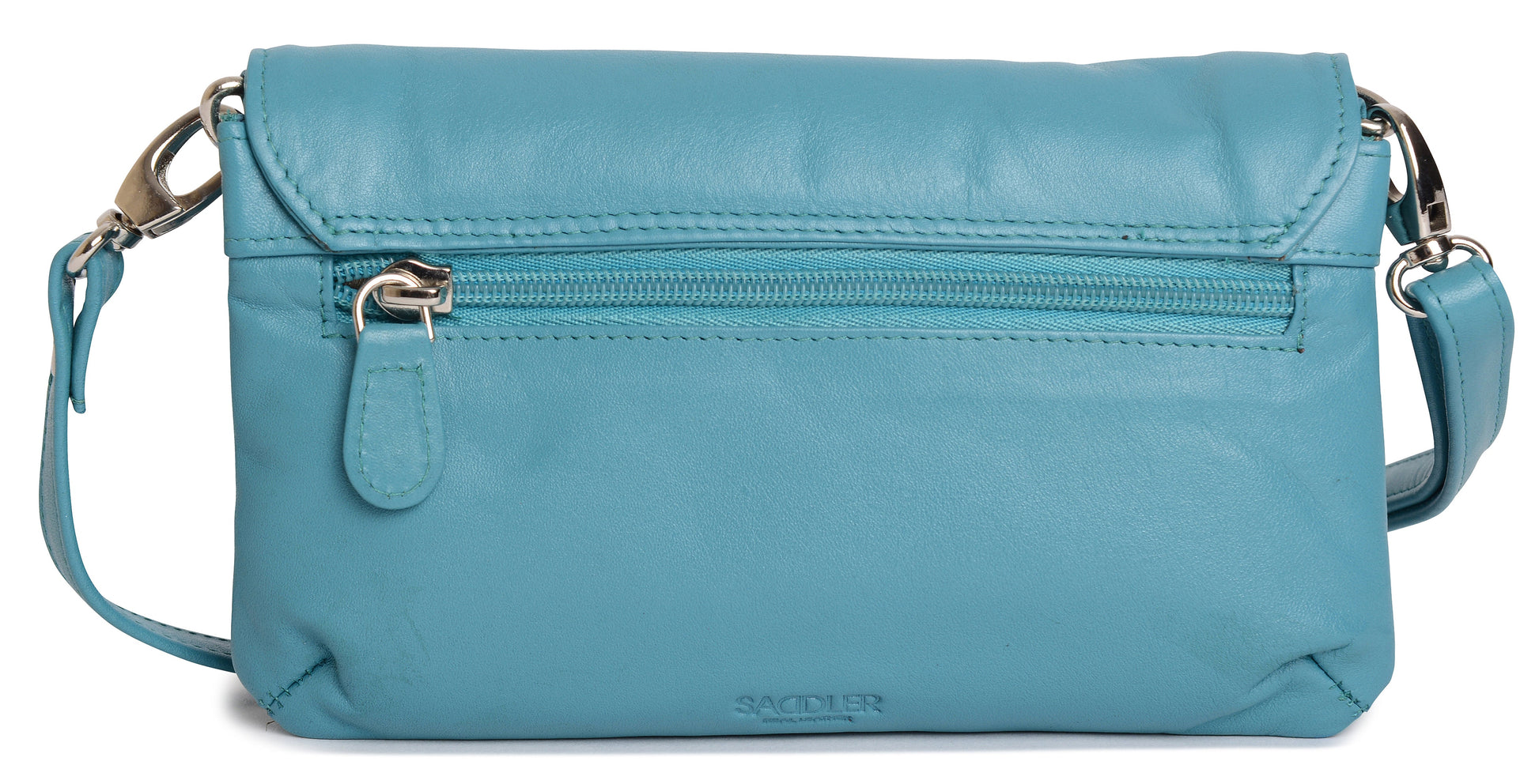 Audrey Compact Leather Crossbody Bag and Clutch