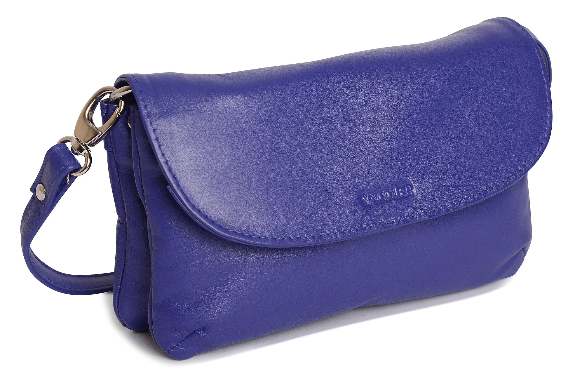 Audrey Compact Leather Crossbody Bag and Clutch