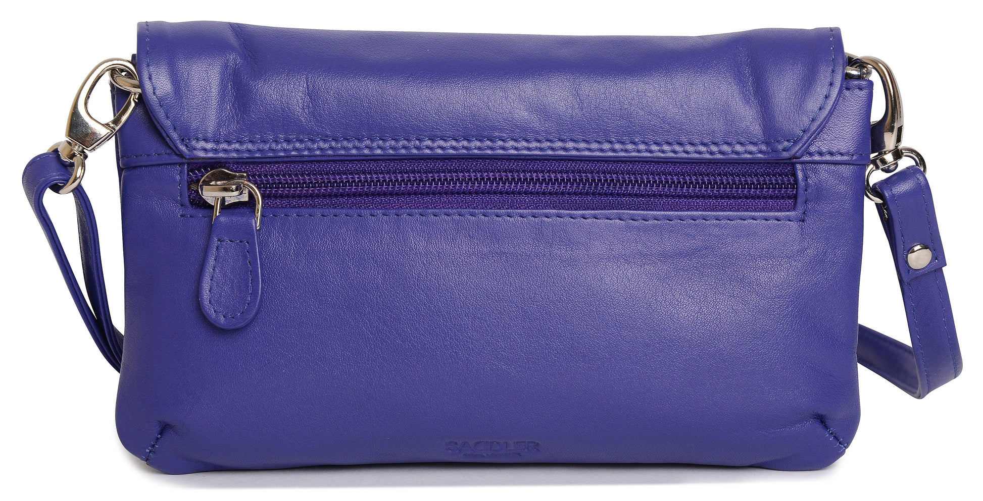 Audrey Compact Leather Crossbody Bag and Clutch