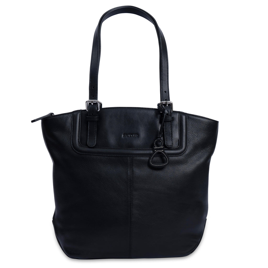 Sienna Zip Top Tote Shopper Bag for Women Handmade Leather