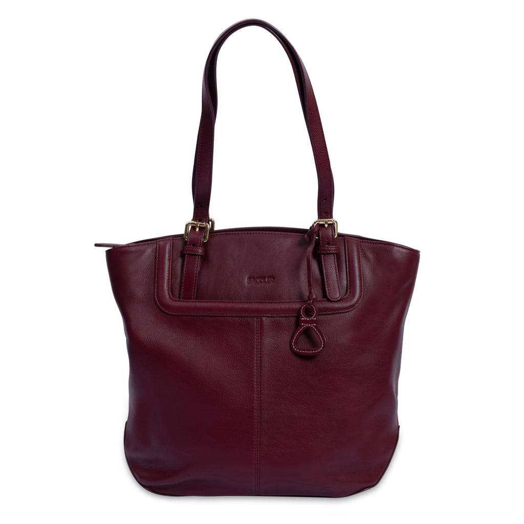 Sienna Zip Top Tote Shopper Bag for Women Handmade Leather