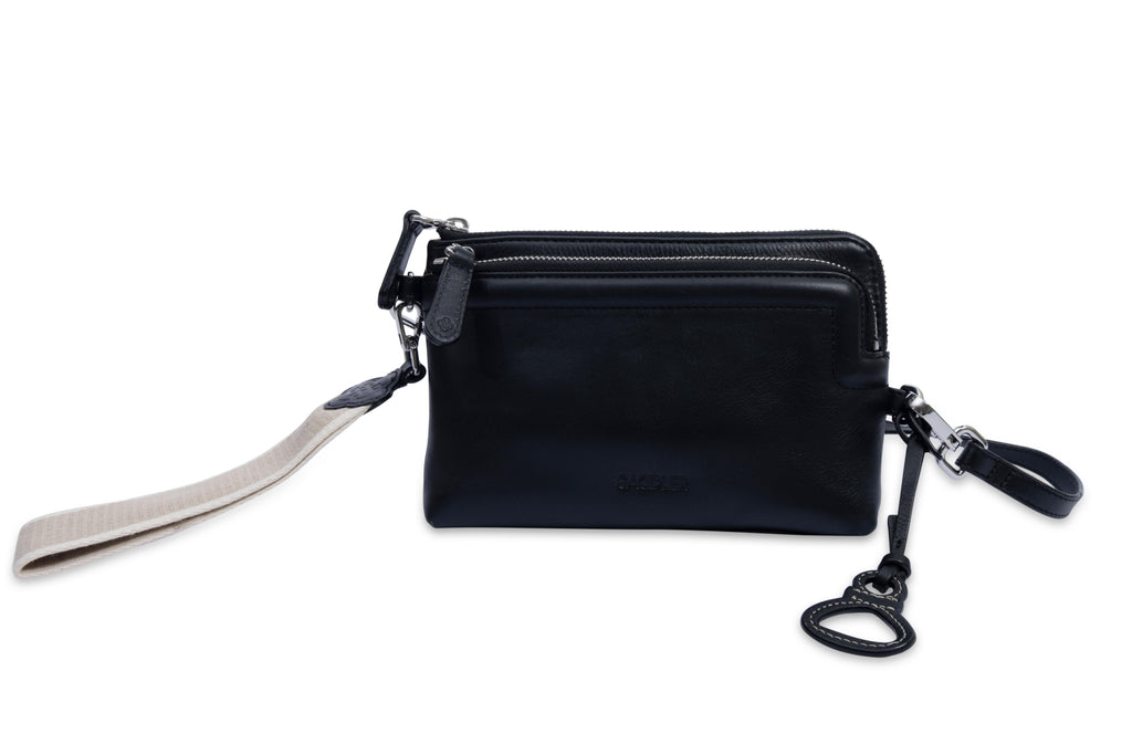 Heather Leather Clutch and Crossbody Bag, Handmade and Versatile