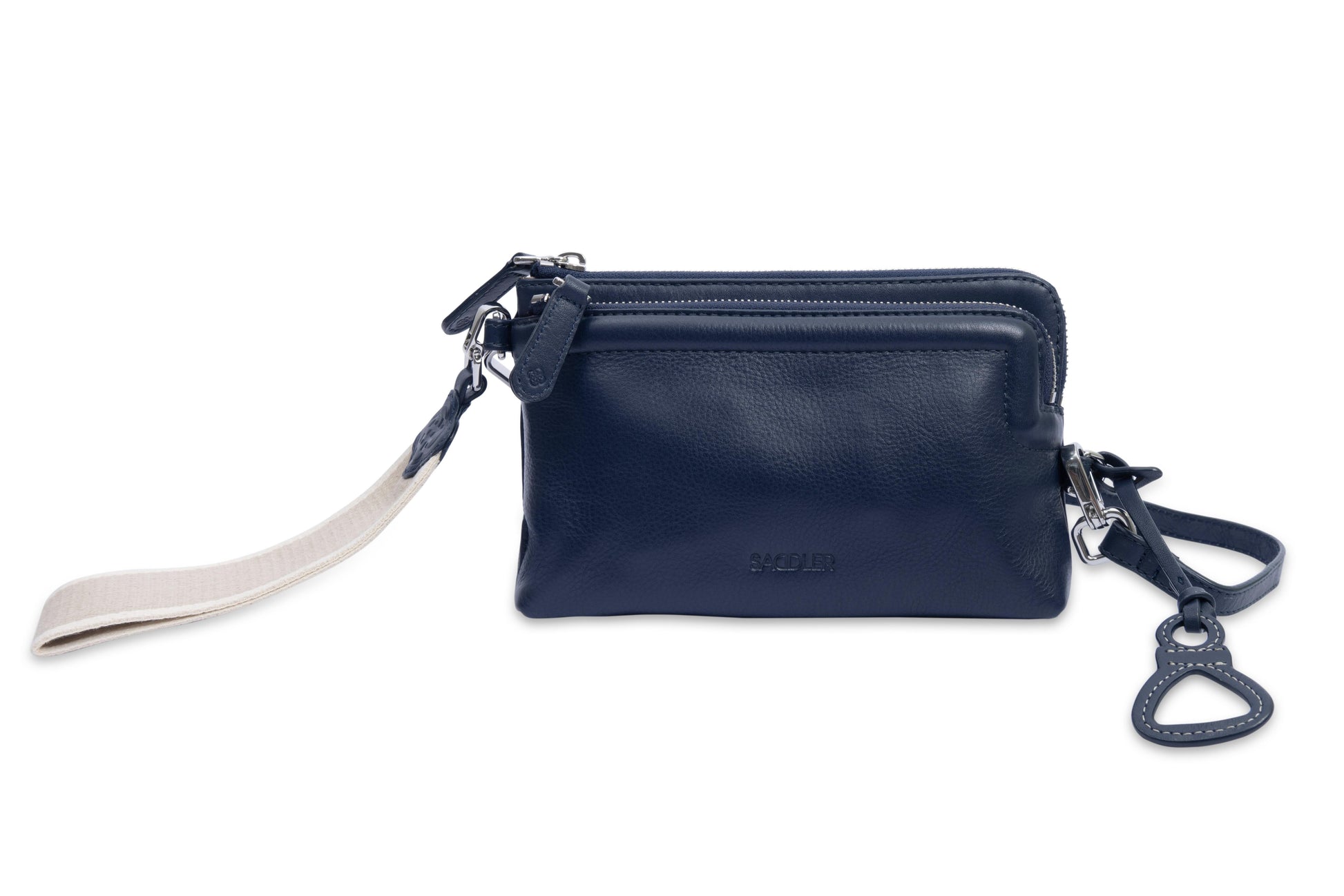 Heather Leather Clutch and Crossbody Bag, Handmade and Versatile