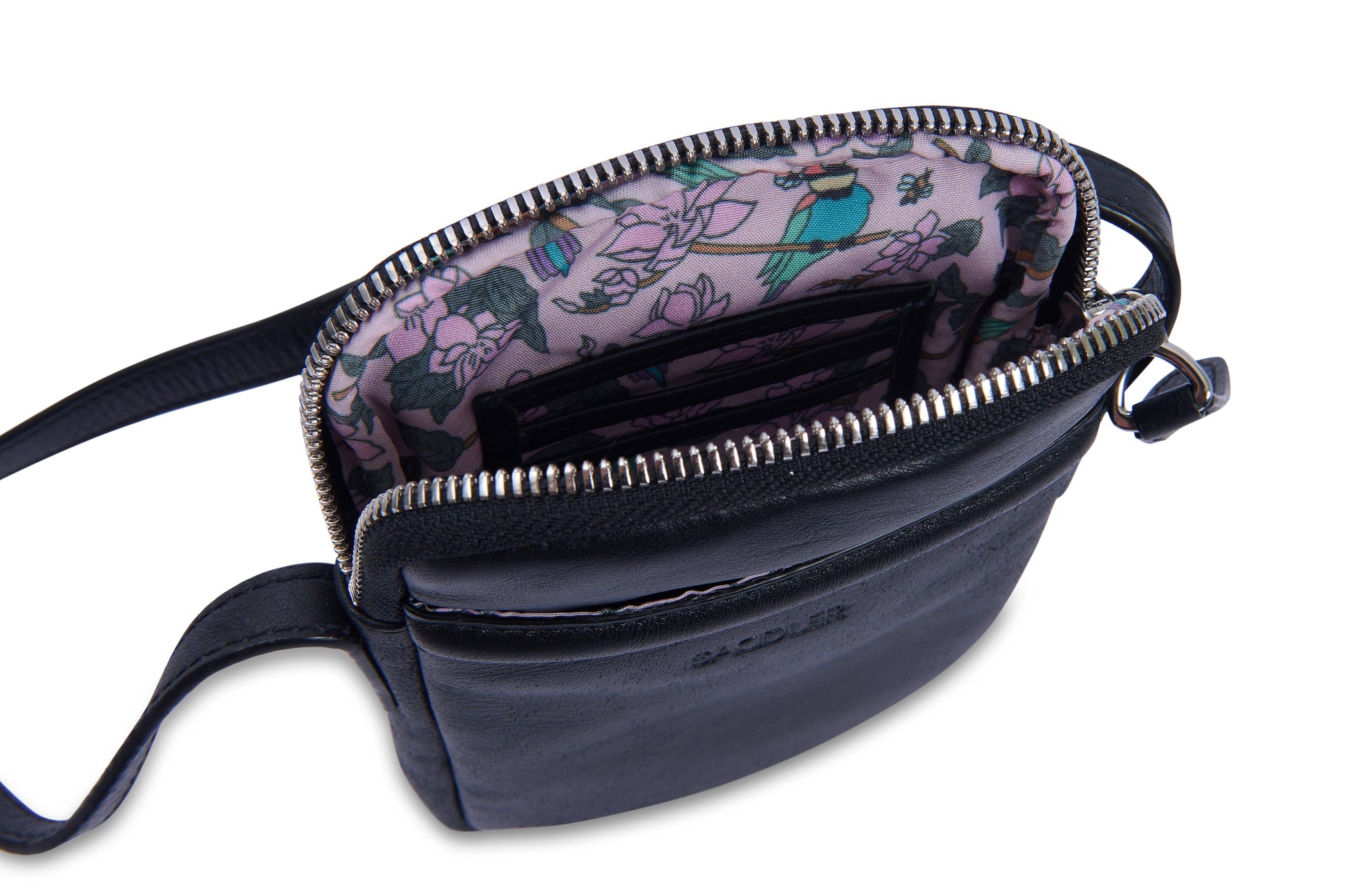 Margot Real Leather Crossbody Zip Top RFID Phone Pouch Gift Boxed