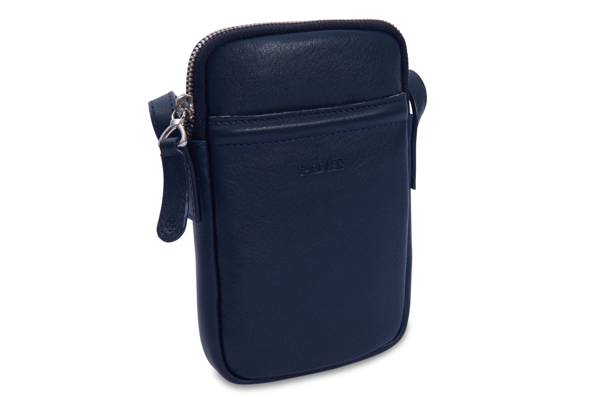 Margot Real Leather Crossbody Zip Top RFID Phone Pouch Gift Boxed