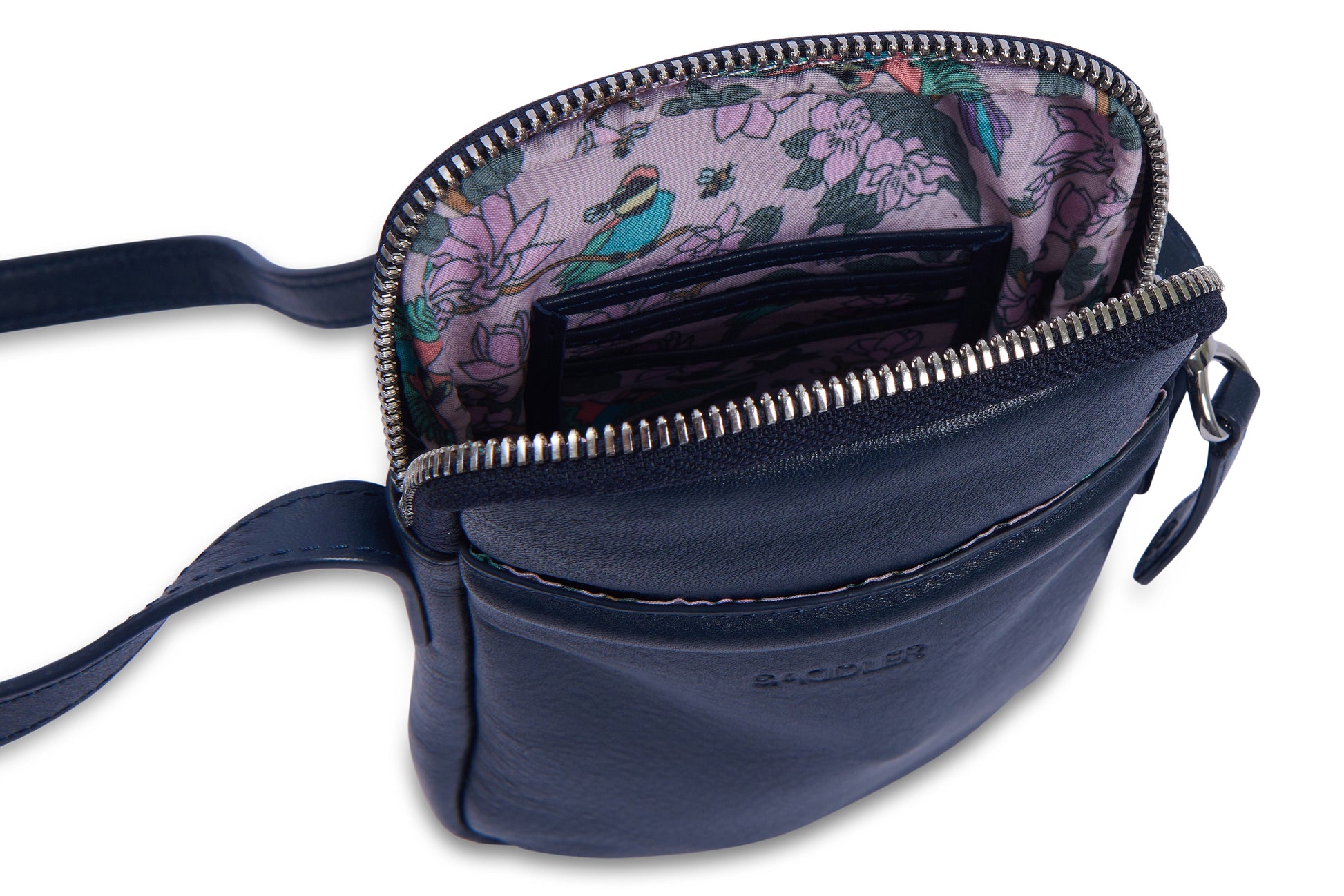 Margot Real Leather Crossbody Zip Top RFID Phone Pouch Gift Boxed