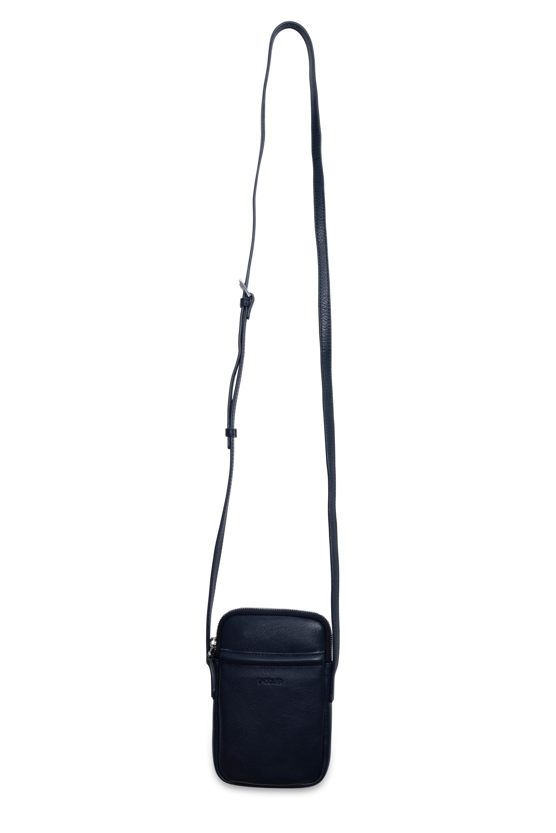 Margot Real Leather Crossbody Zip Top RFID Phone Pouch Gift Boxed