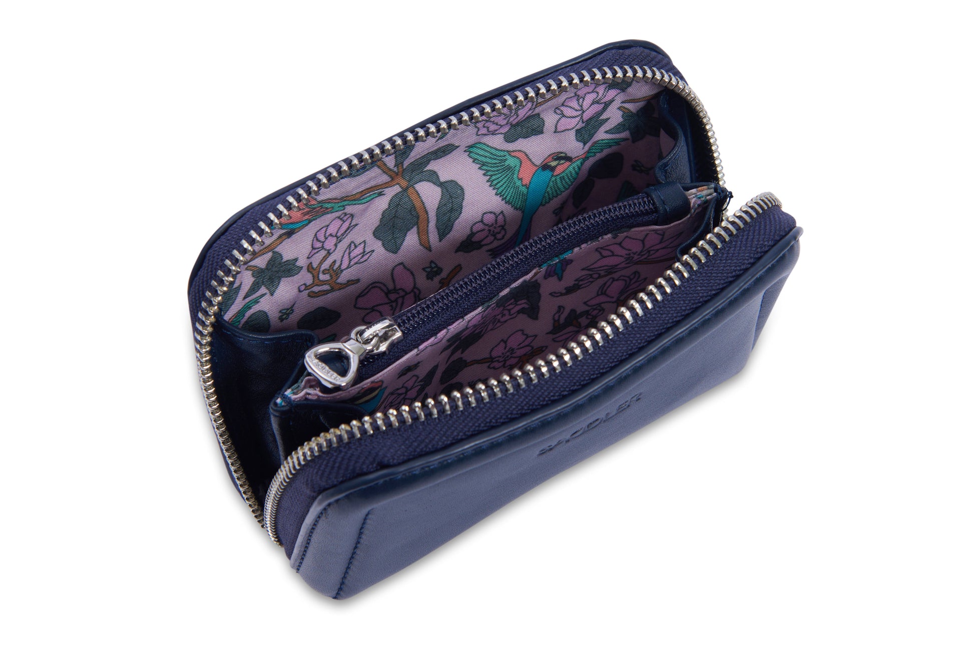 Annabelle 2 Section RFID Real Leather Zip Top Coin Purse Gift Boxed