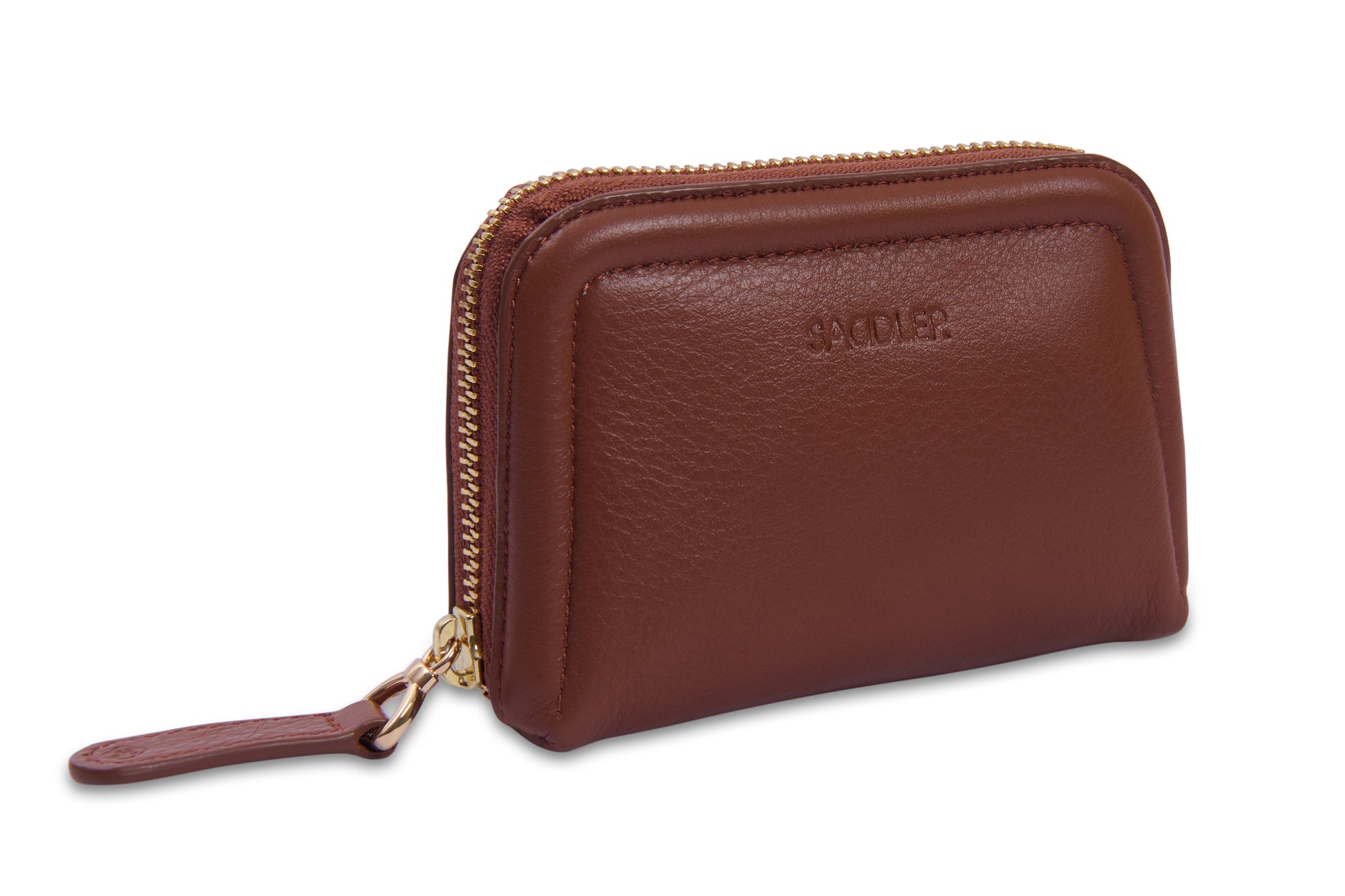 Annabelle 2 Section RFID Real Leather Zip Top Coin Purse Gift Boxed