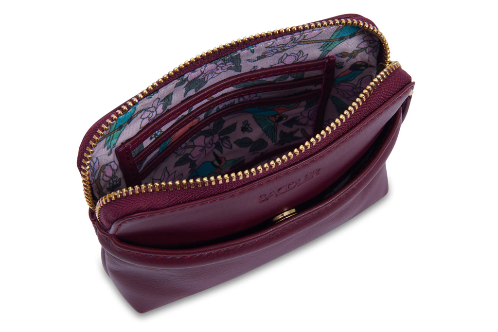 Louisa Real Leather RFID Organiser and Cosmetic Pouch Gift Boxed