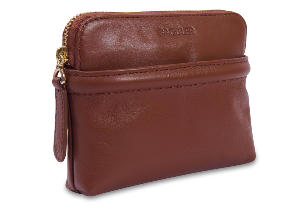 Louisa Real Leather RFID Organiser and Cosmetic Pouch Gift Boxed