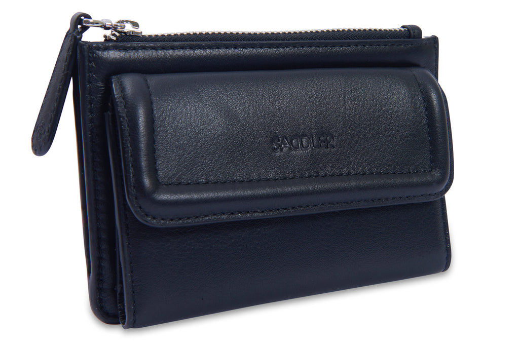 Marion Bifold Real Leather Card Wallet with Zip Coin Purse Gift Boxed