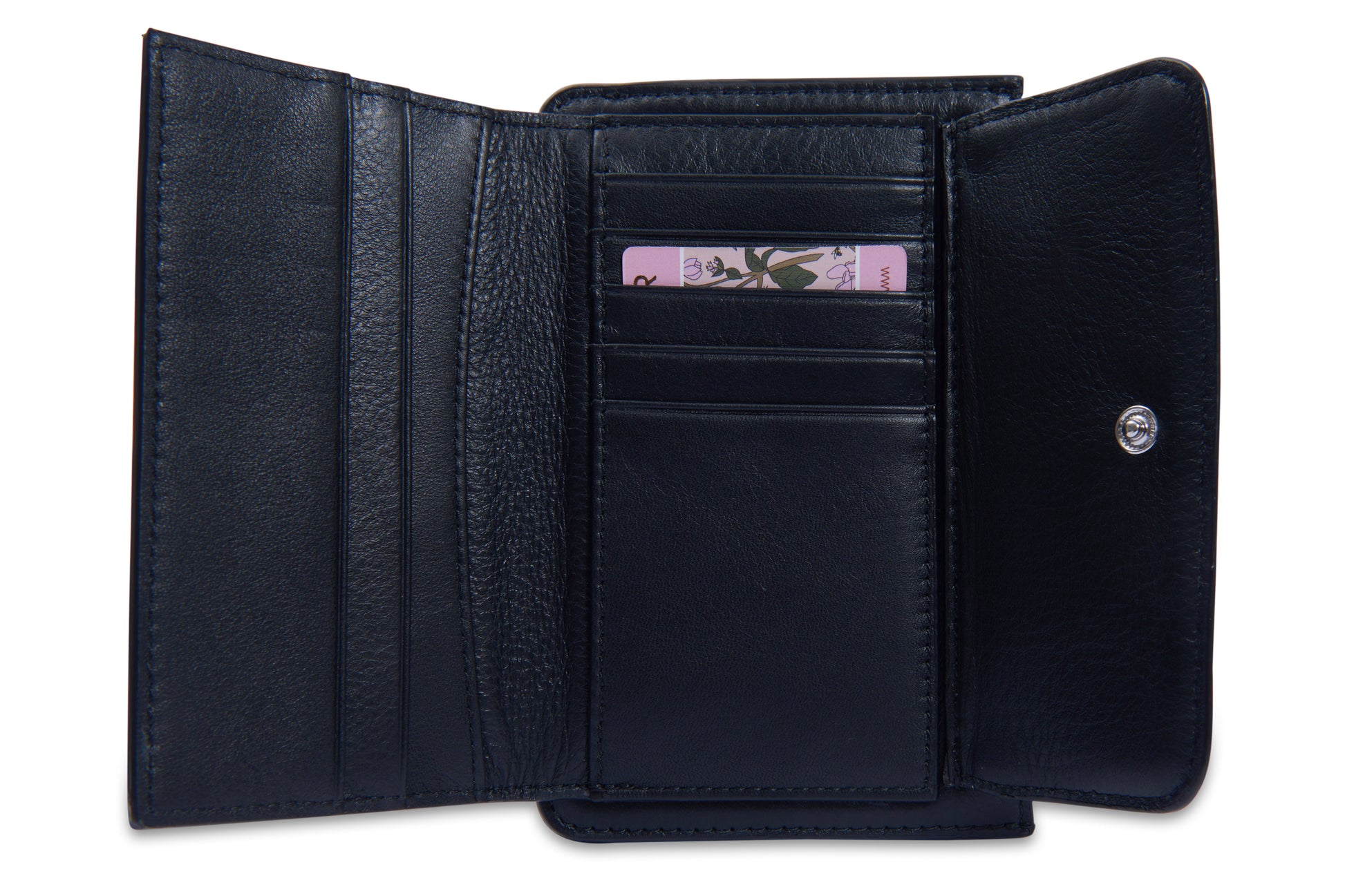 Marion Bifold Real Leather Card Wallet with Zip Coin Purse Gift Boxed