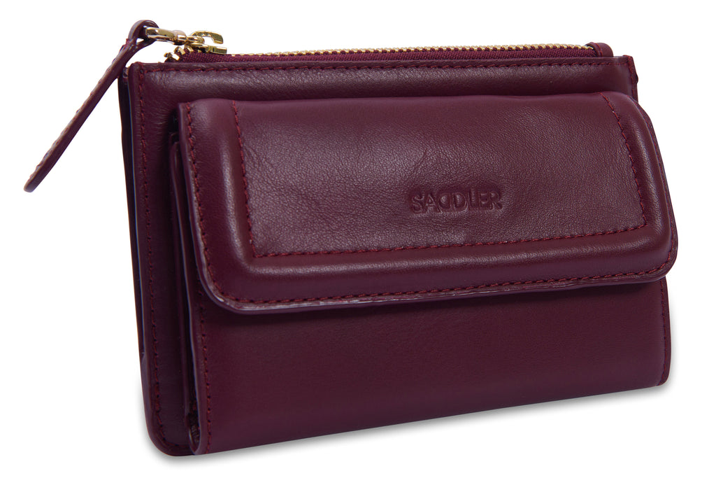 Marion Bifold Real Leather Card Wallet with Zip Coin Purse Gift Boxed