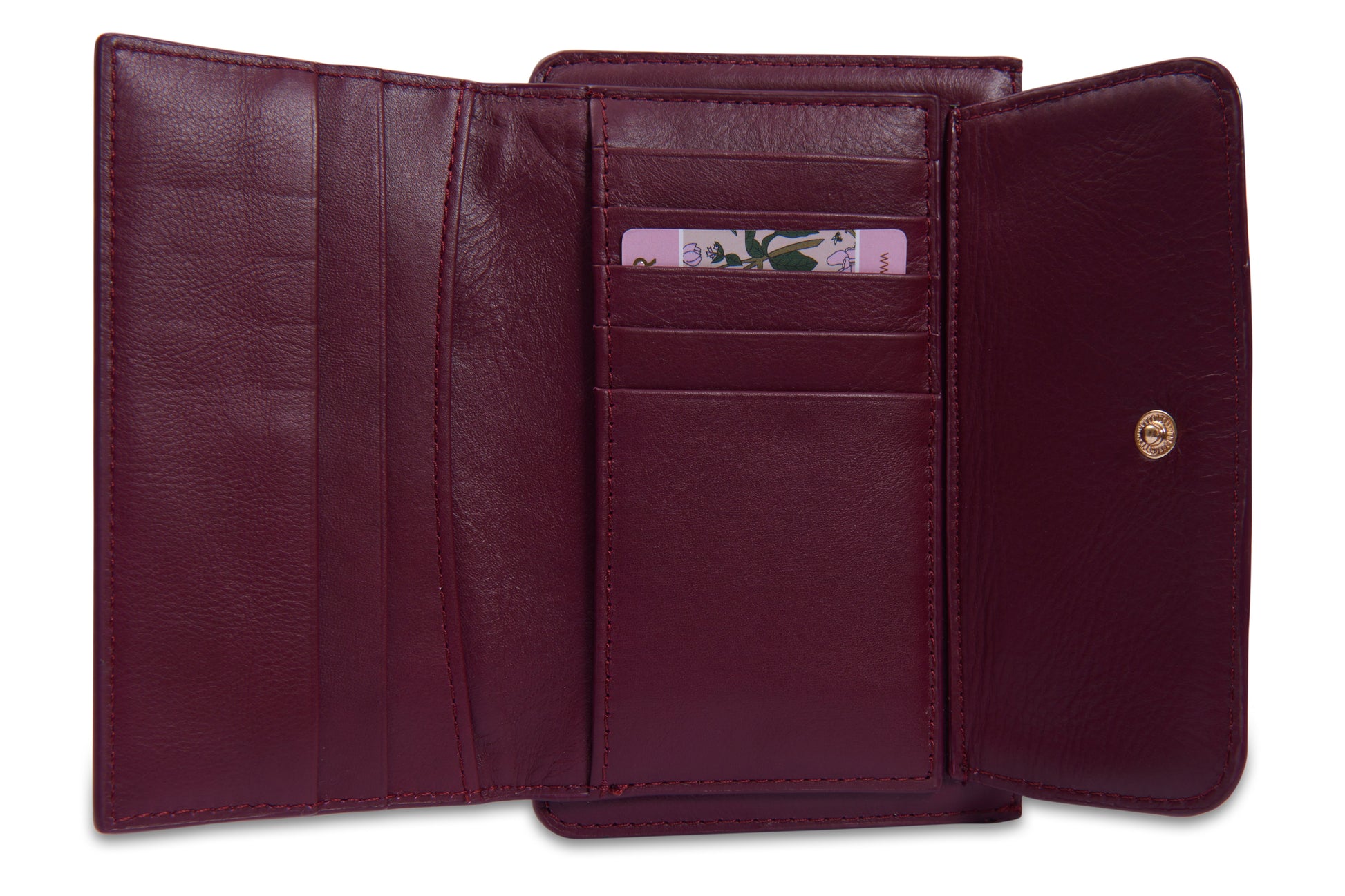 Marion Bifold Real Leather Card Wallet with Zip Coin Purse Gift Boxed