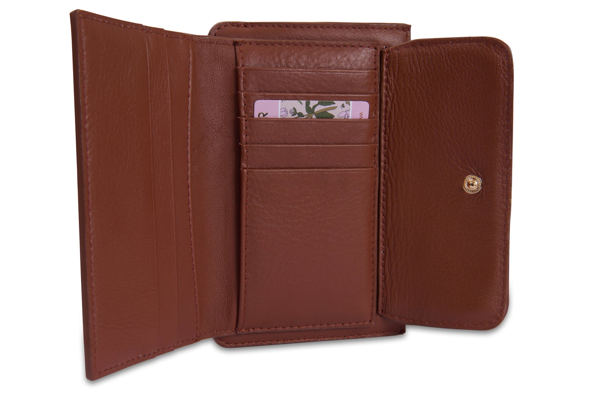 Marion Bifold Real Leather Card Wallet with Zip Coin Purse Gift Boxed