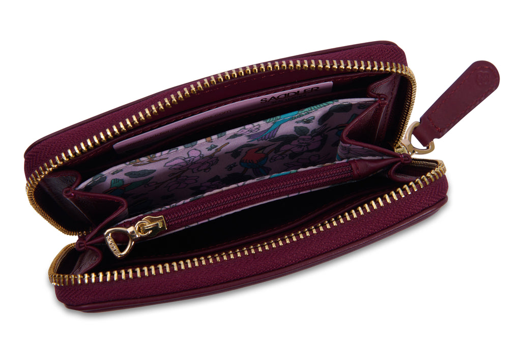 Annie 3 Way Zipper RFID Real Leather Wallet