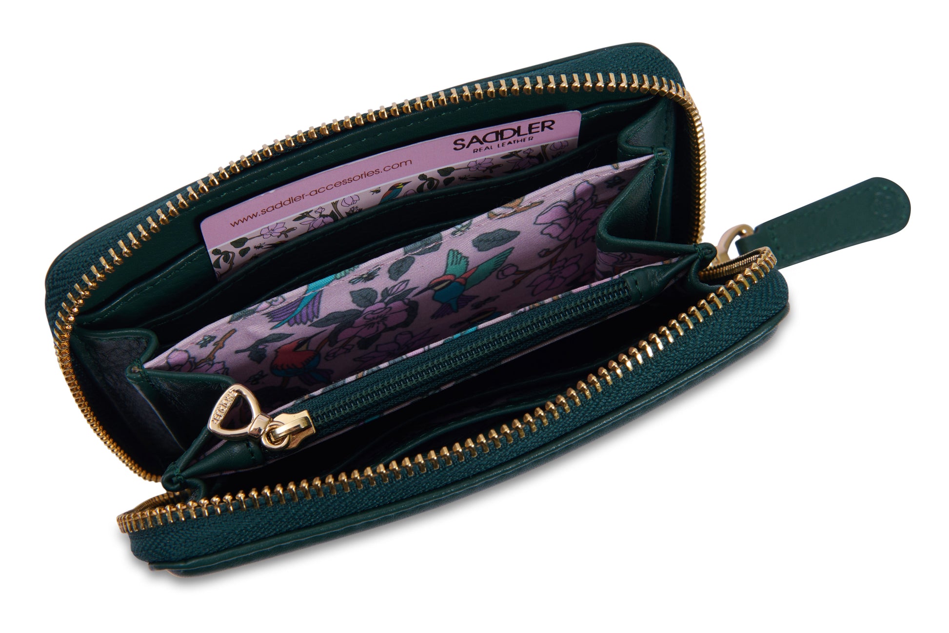 Annie 3 Way Zipper RFID Real Leather Wallet