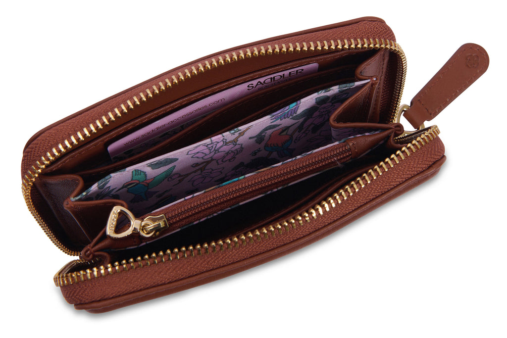 Annie 3 Way Zipper RFID Real Leather Wallet