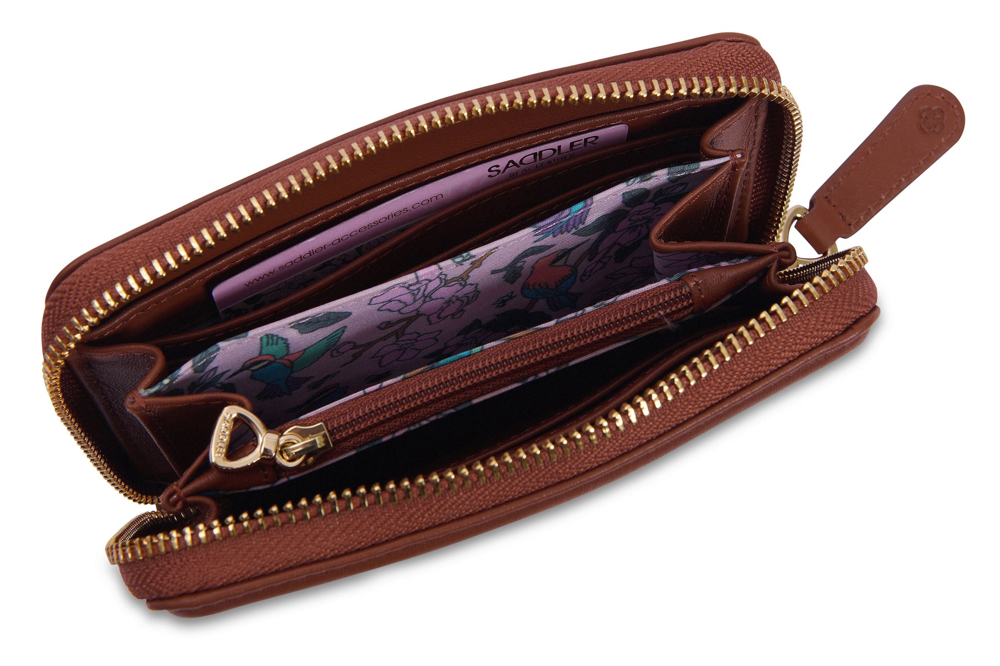 Annie 3 Way Zipper RFID Real Leather Wallet