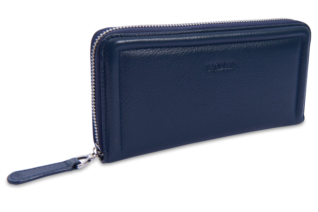Beatrice Real Leather Long Wallet with RFID Protection