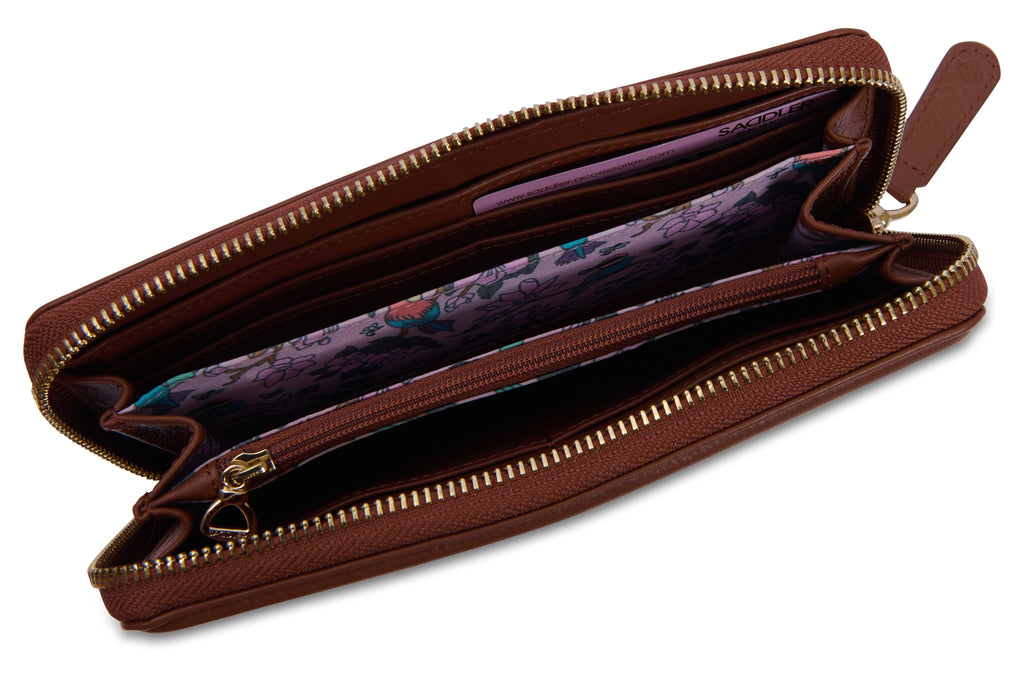 Beatrice Real Leather Long Wallet with RFID Protection