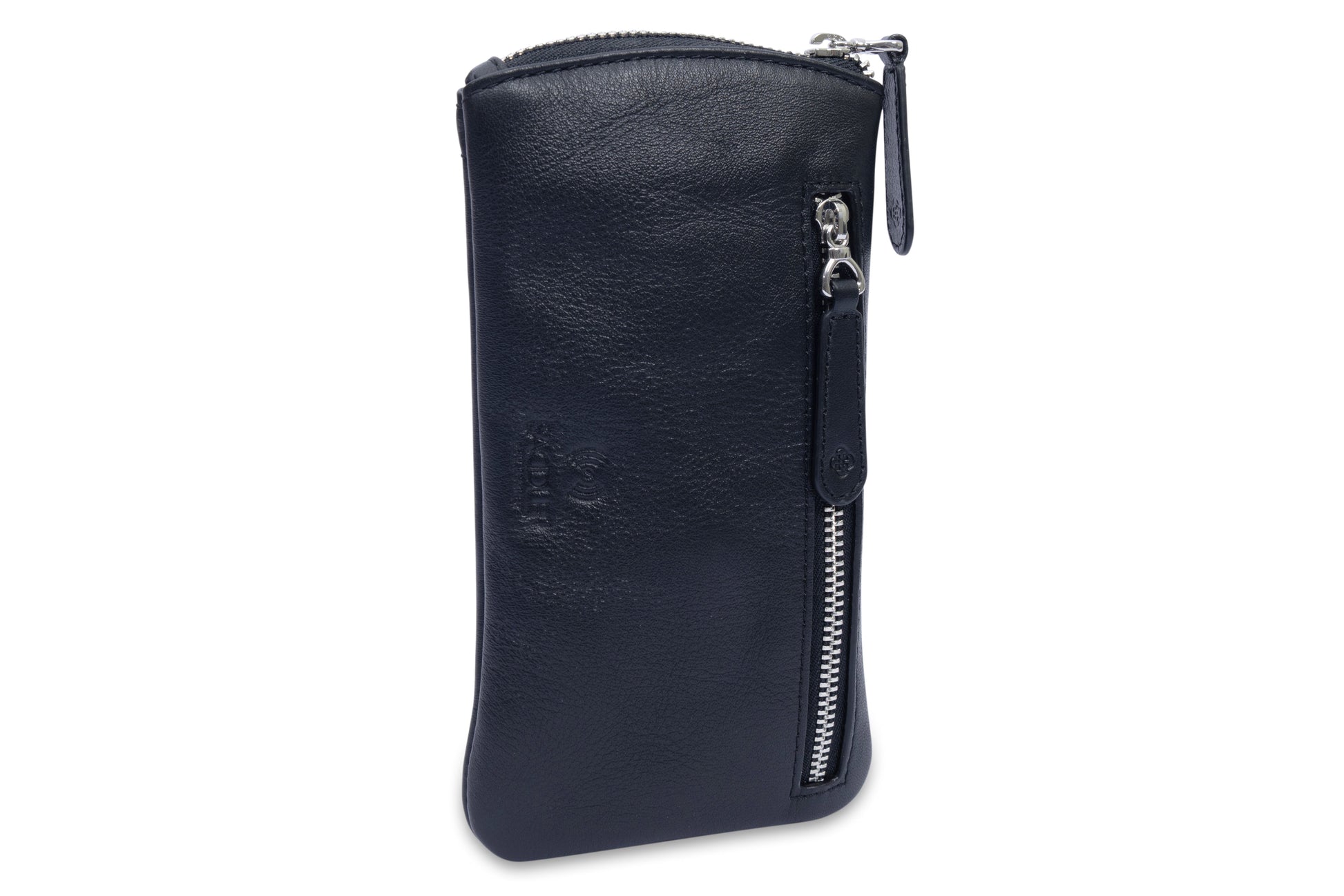 Mabel Zip Top Real Leather Glasses Case with Card Holder Gift Boxed