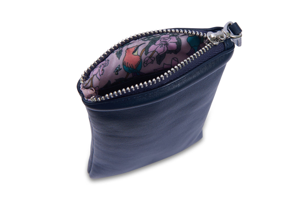 Mabel Zip Top Real Leather Glasses Case with Card Holder Gift Boxed