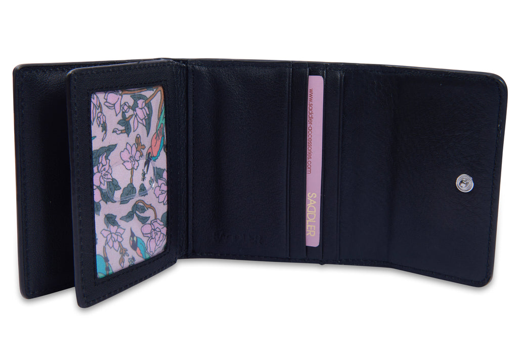 Edith RFID Trifold Real Leather Card Case Gift Boxed