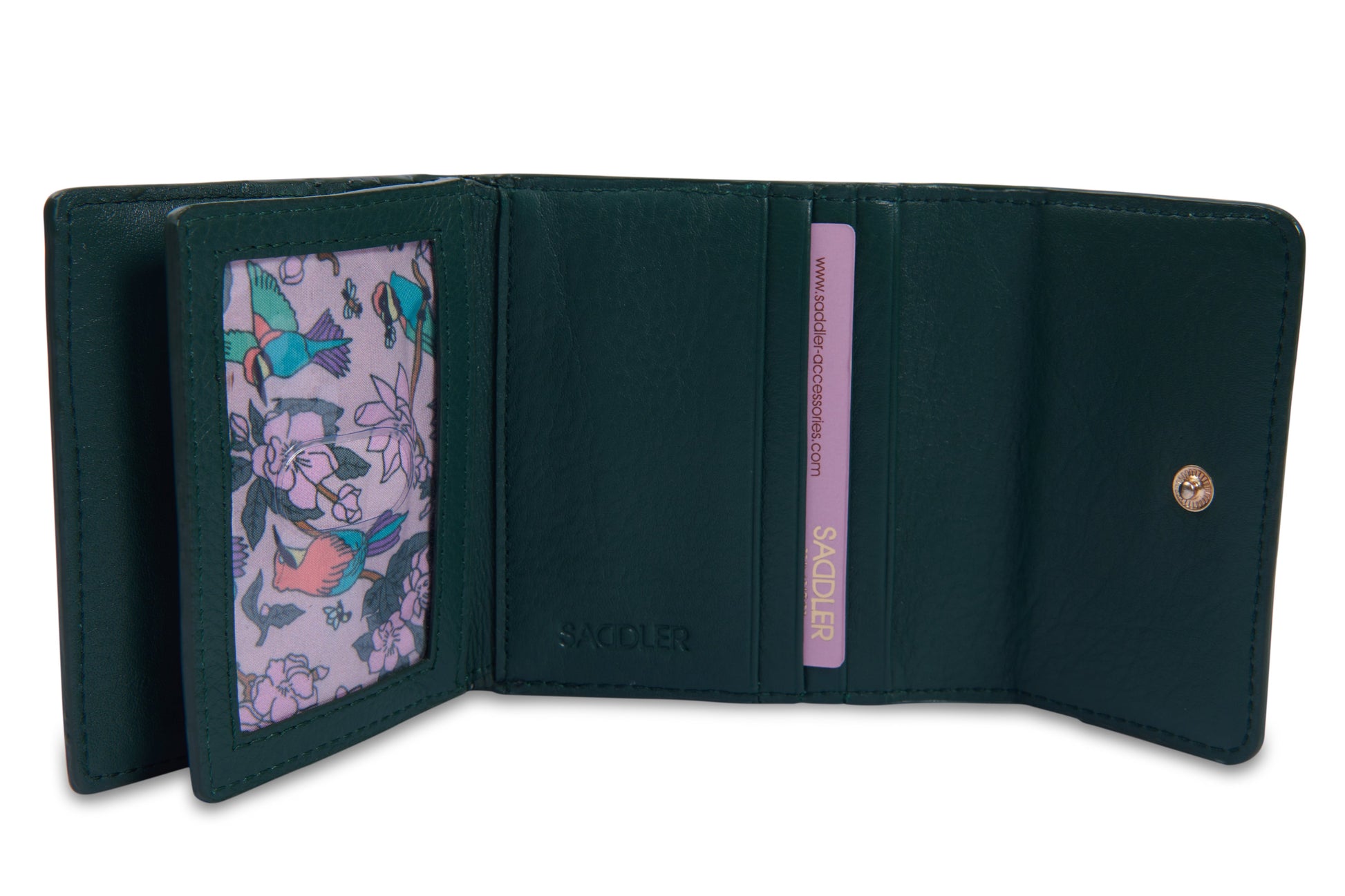 Edith RFID Trifold Real Leather Card Case Gift Boxed