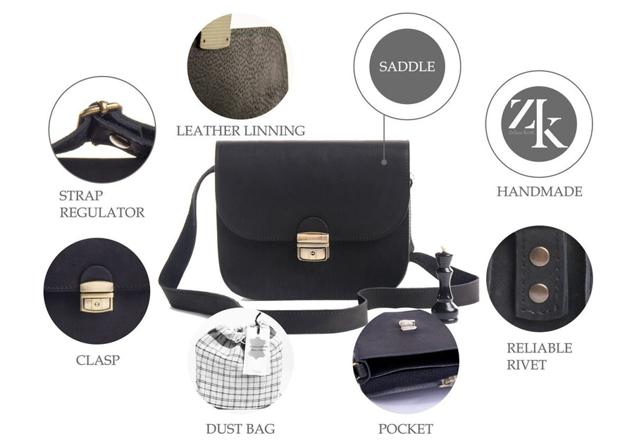 Classic Cut Saddle Bag – Vintage Style & Modern Practicality by Zelma Kraft at brixbailey.com