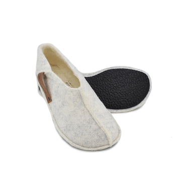 Versatile Tohkri Felt Slippers – Handmade with Wool & Rubber Sole by Omaking at brixbailey.com