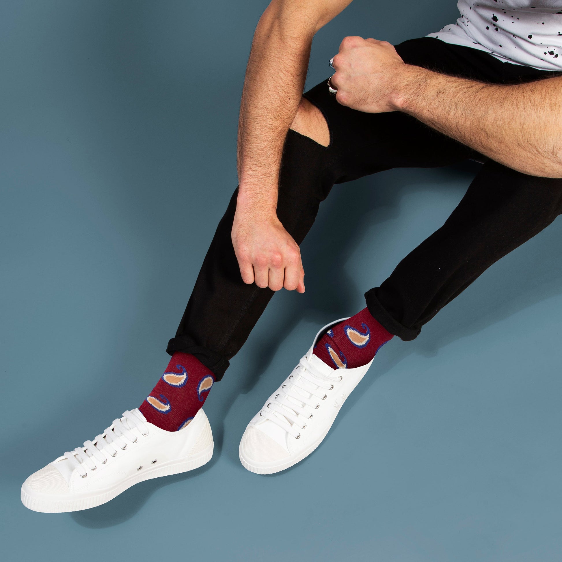 Paisley Organic Cotton Socks