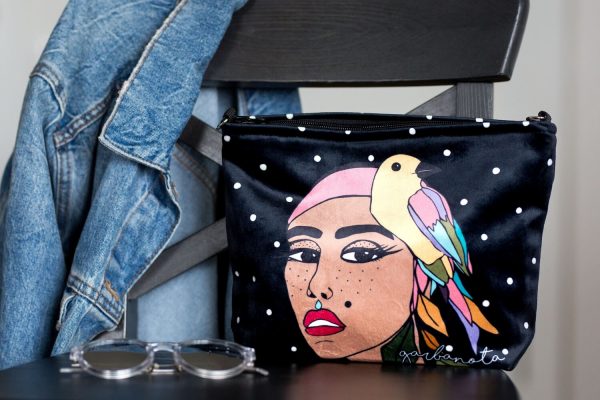 MAKEUP BAG / POUCH SIUZANA - BLACK