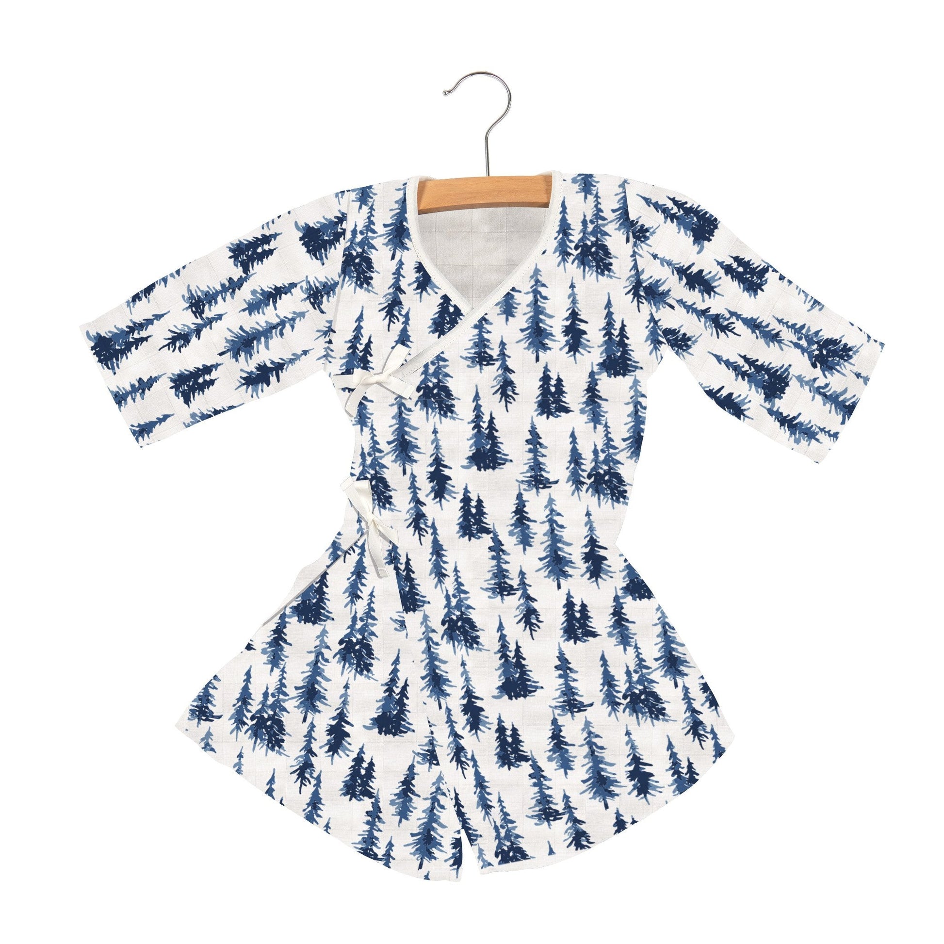 Indigo Forest Bamboo Mini Wrap Robe for Children