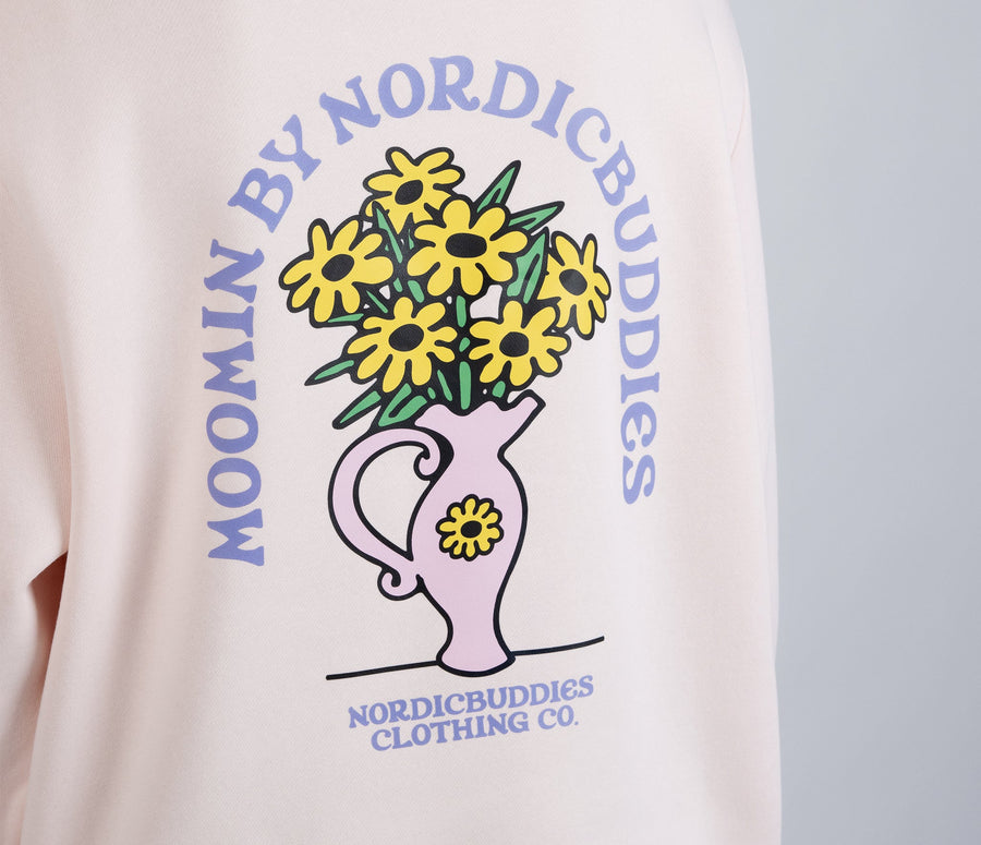 Light Pink Moomin Sweatshirt – Chic Ladies Fit & Cozy Cotton by Moomin by NordicBuddies at www.brixbailey.com