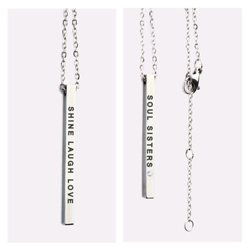 Soul Sisters Necklace Pendant – Lasting Stainless Steel by Olla at www.brixbailey.com