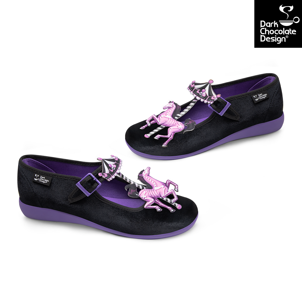 Spectral Ride Gothic Carousel Mary Jane Flats