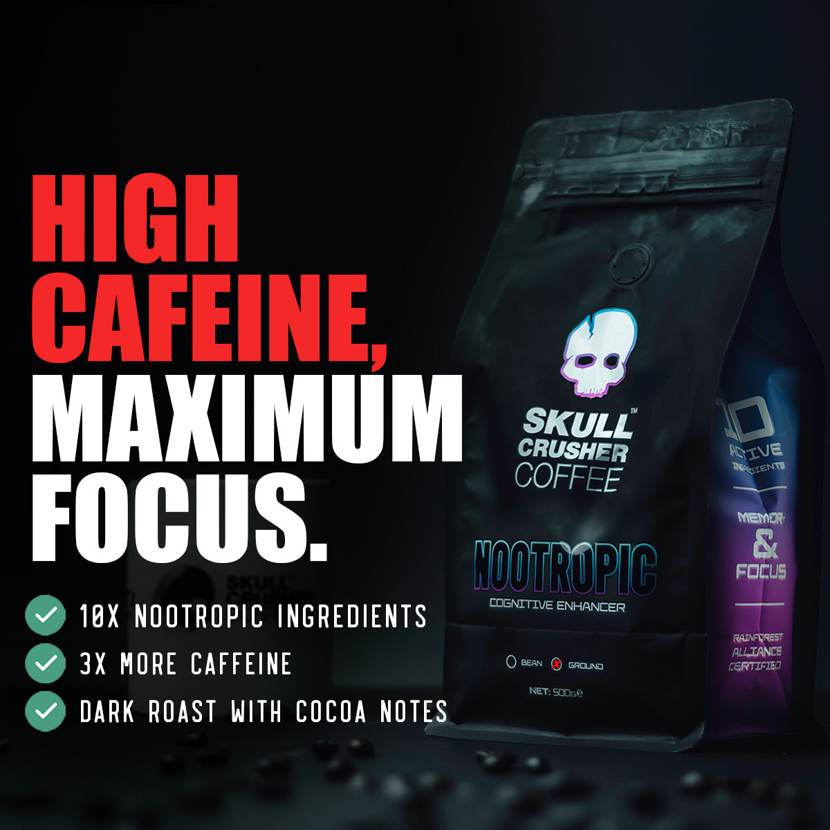 Skull Crusher Nootropic Coffee