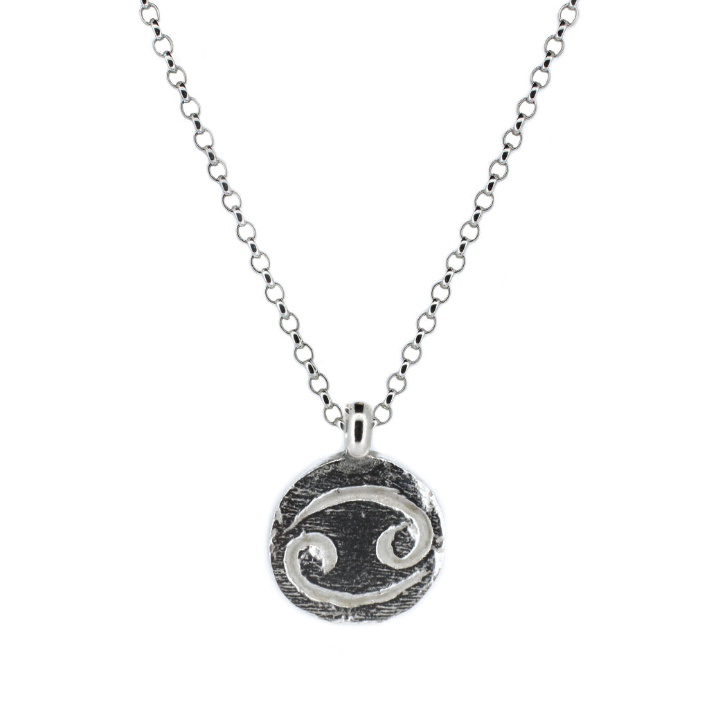 Personalised Star Sign Necklace in Recycled Silver