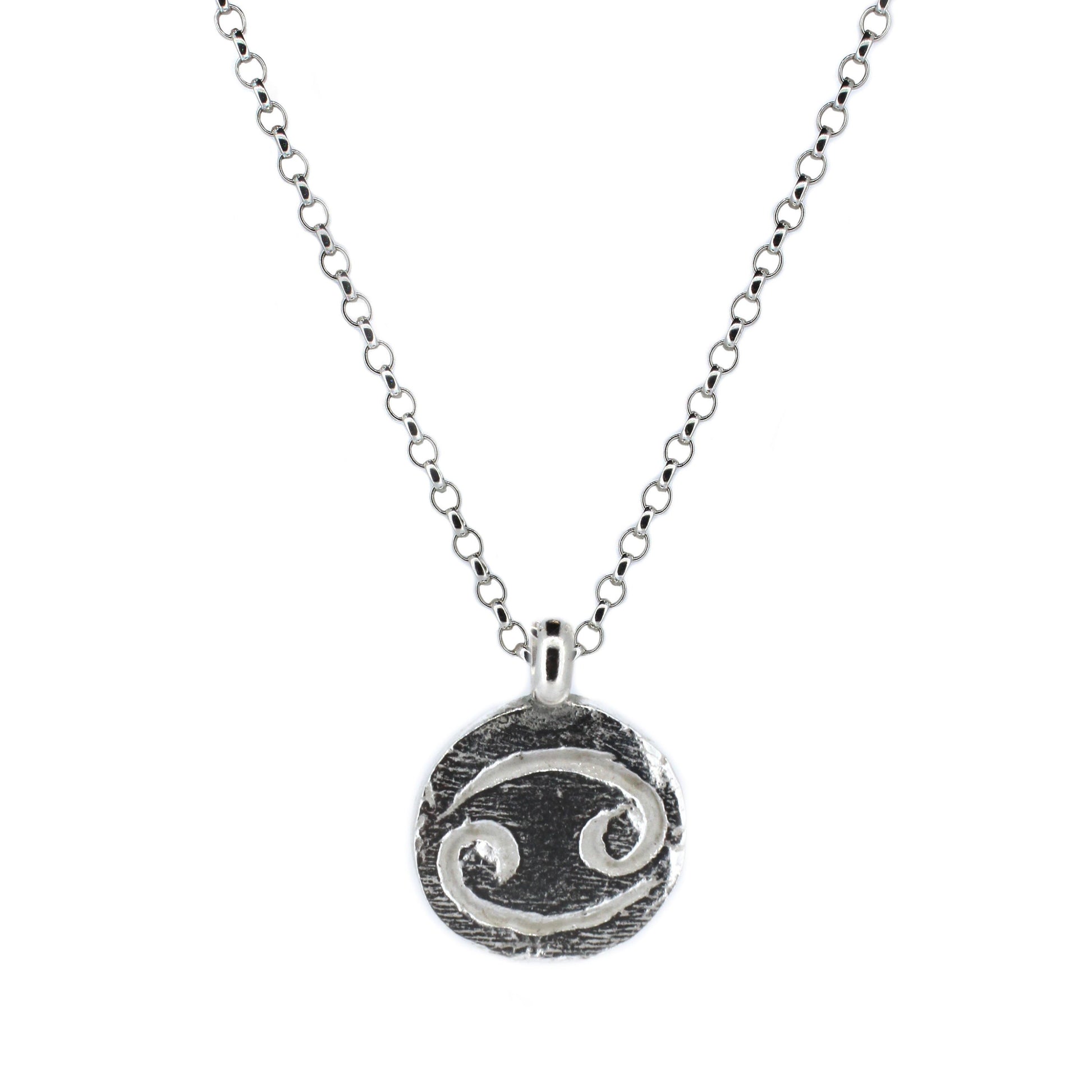 Personalised Star Sign Necklace in Recycled Silver