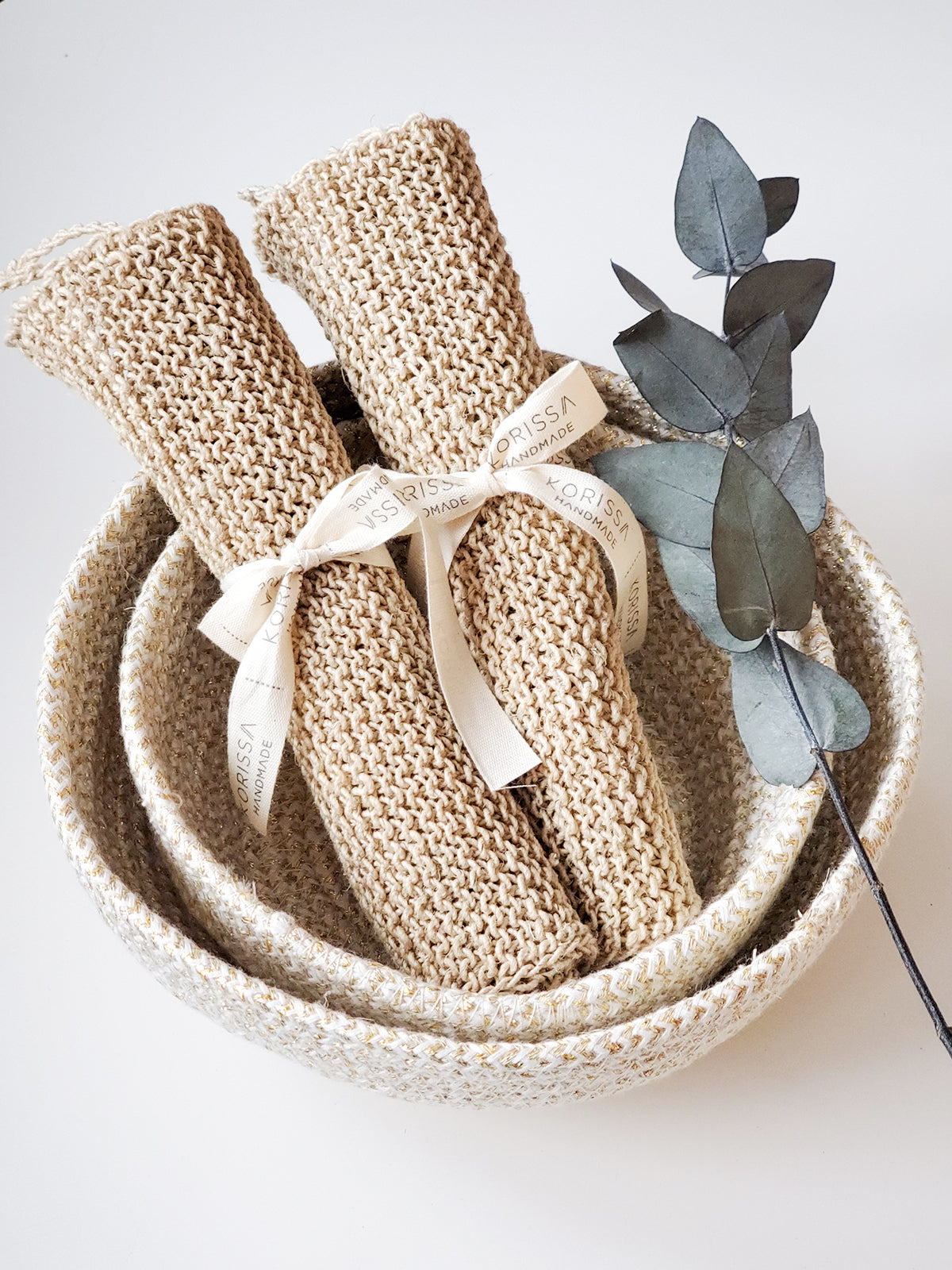 Natural Hemp Washcloth Set of 2