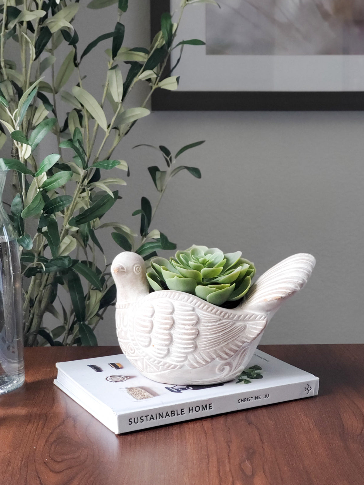 Terracotta Turtle Dove Planter Pot