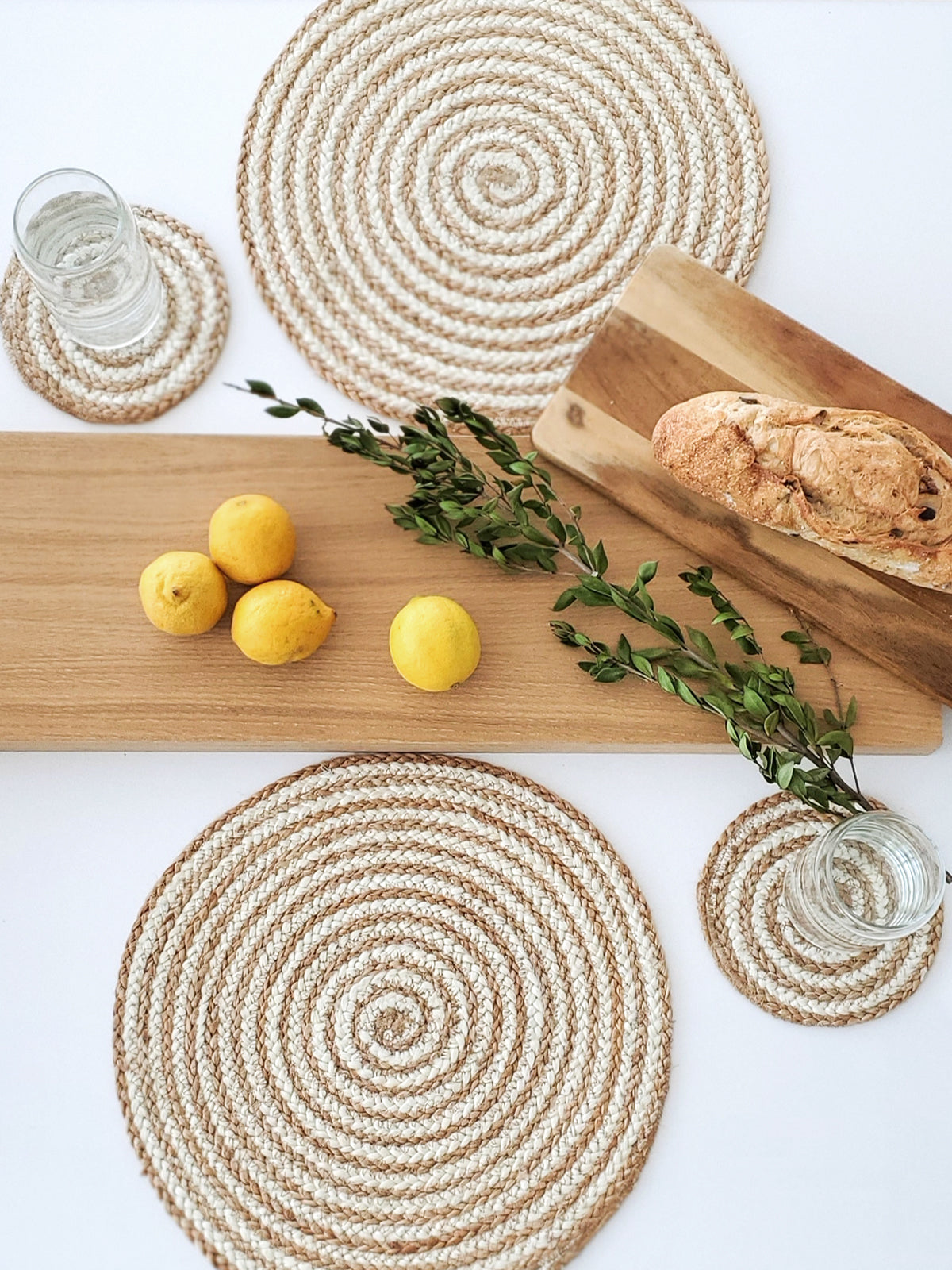 Kata Spiral Placemat Natural Set of 4