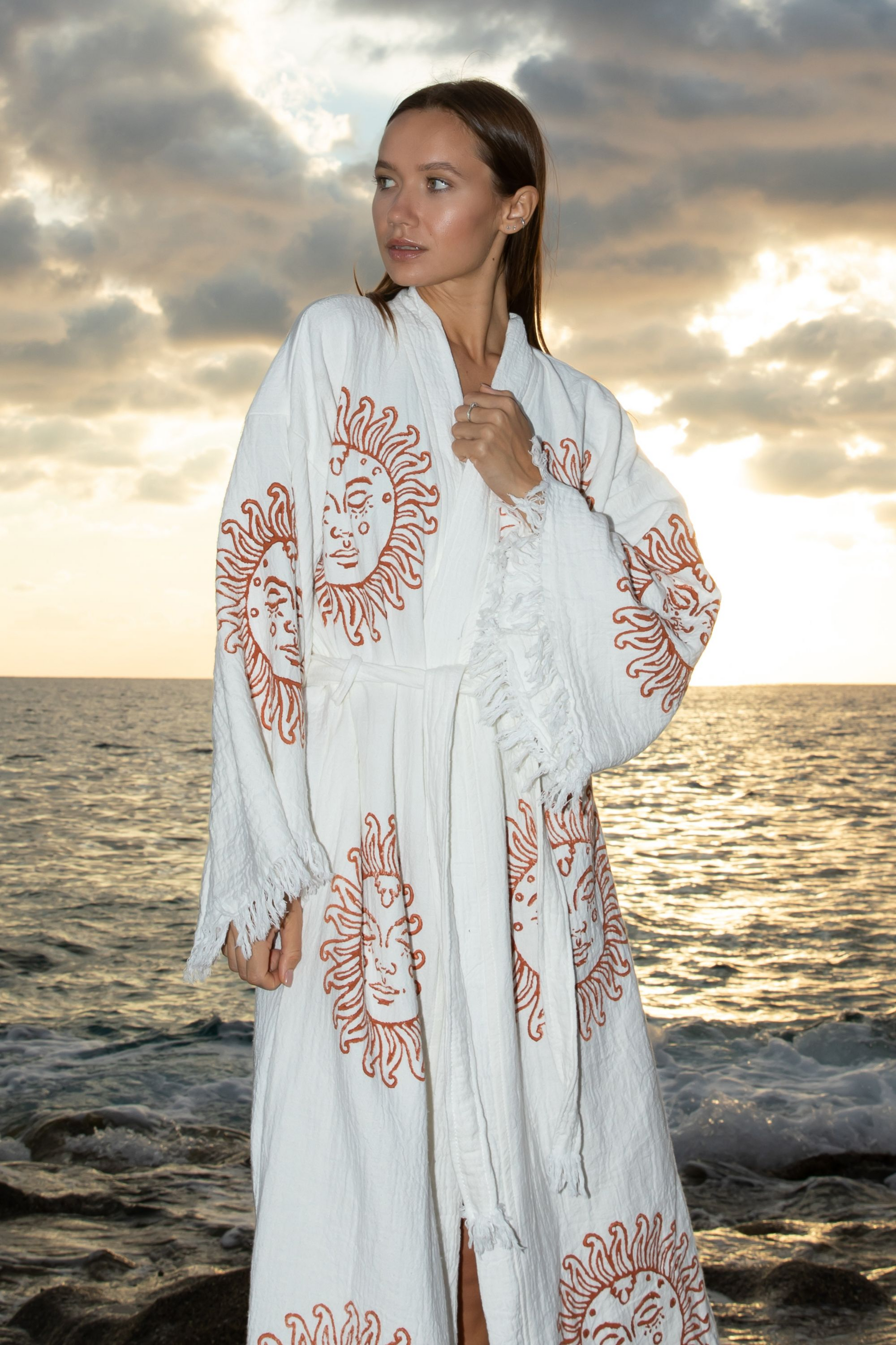 Sun Goddess Organic Cotton Kimono Robe