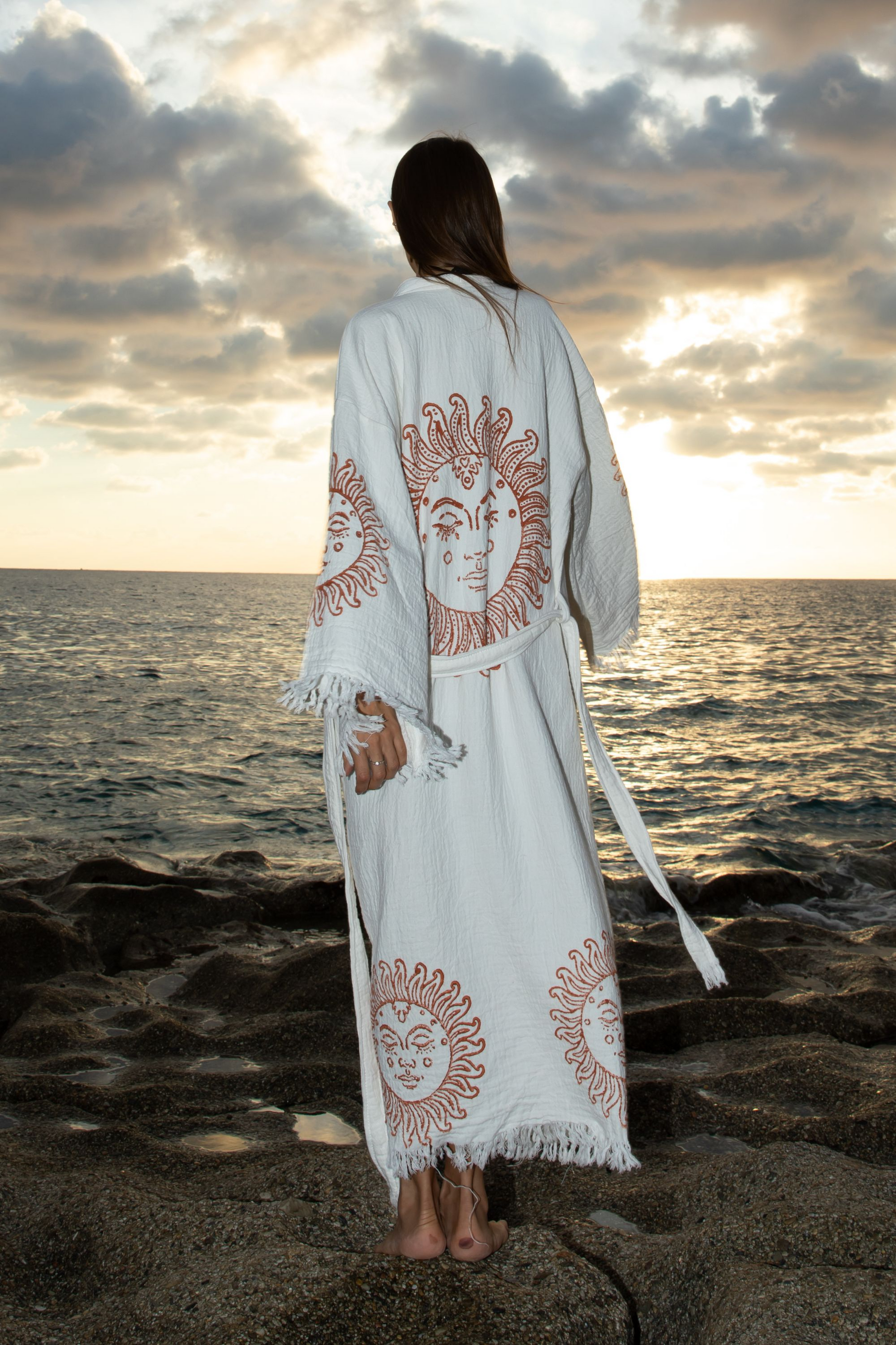 Sun Goddess Organic Cotton Kimono Robe
