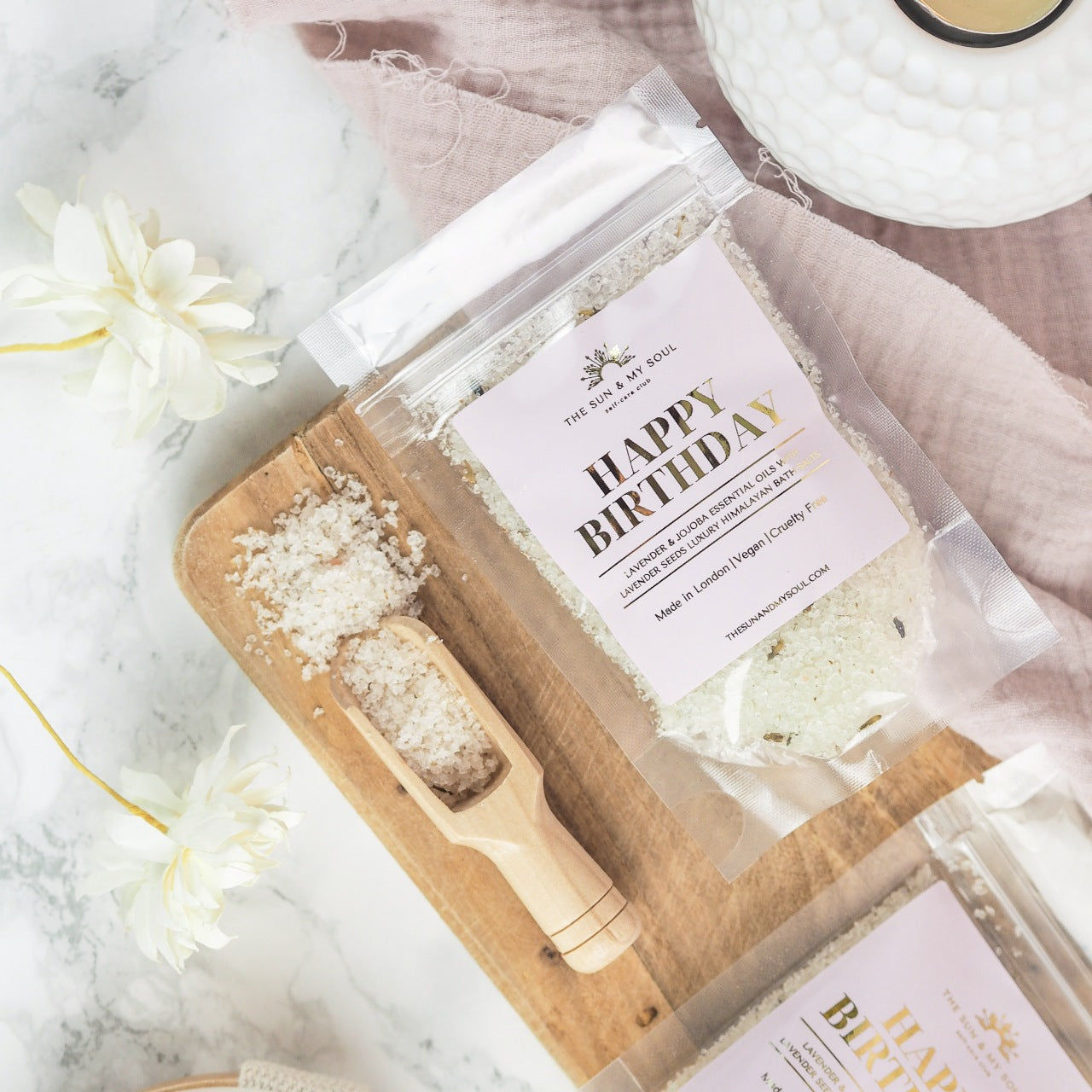 Luxury Himalayan Bath Salts with Lavender and Jojoba Oil